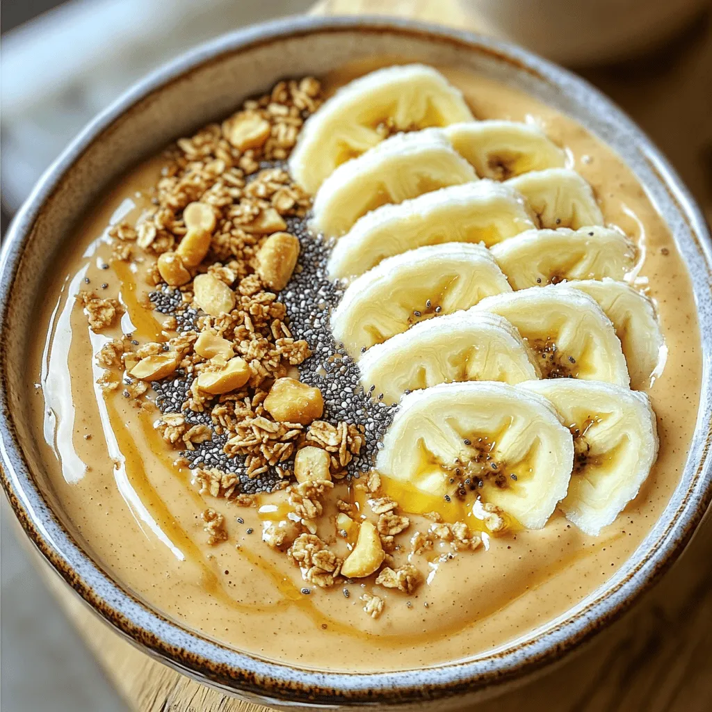 Peanut Butter Banana Smoothie Bowl Easy and Delicious Recipe