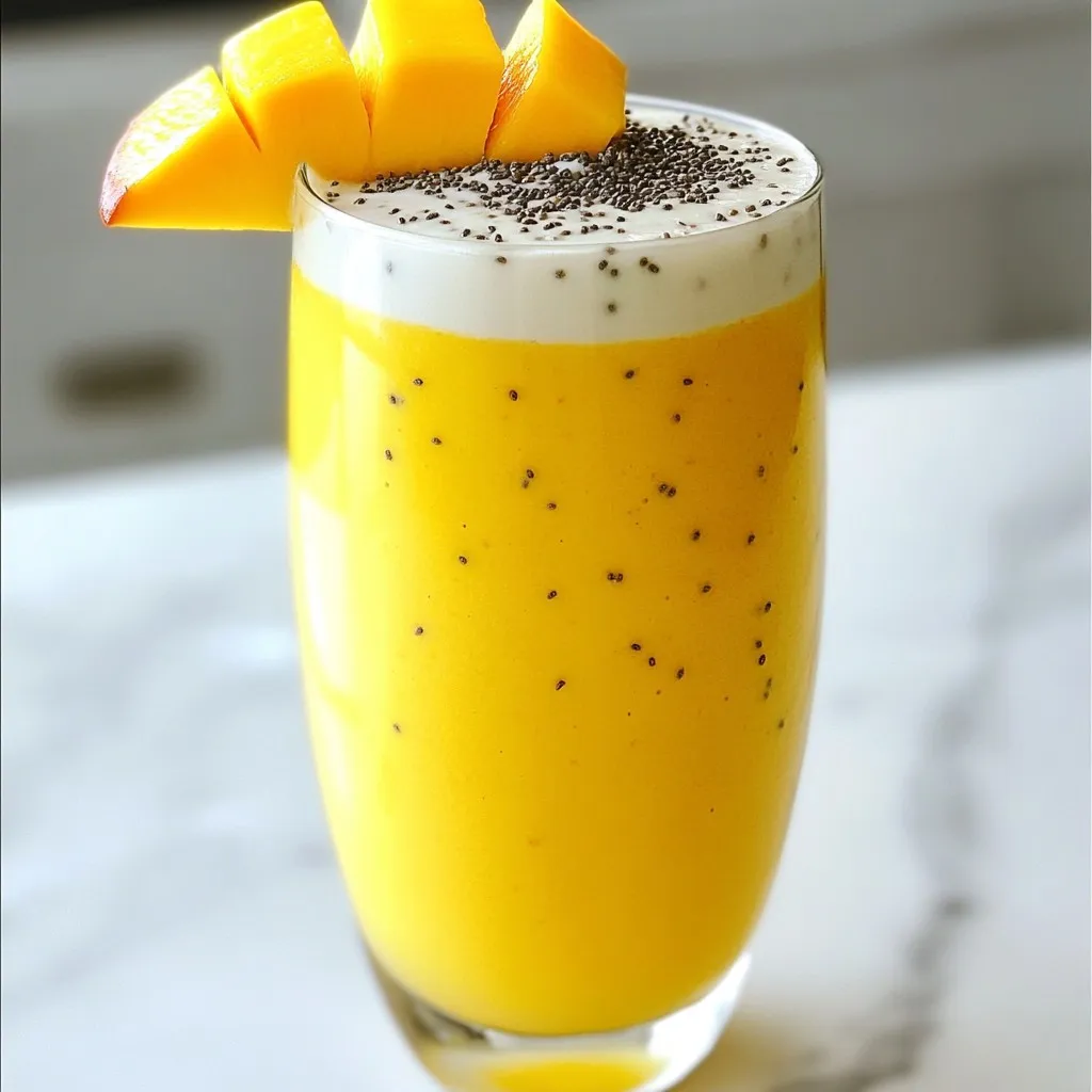 Mango Coconut Chia Smoothie Refreshing Energy Boost