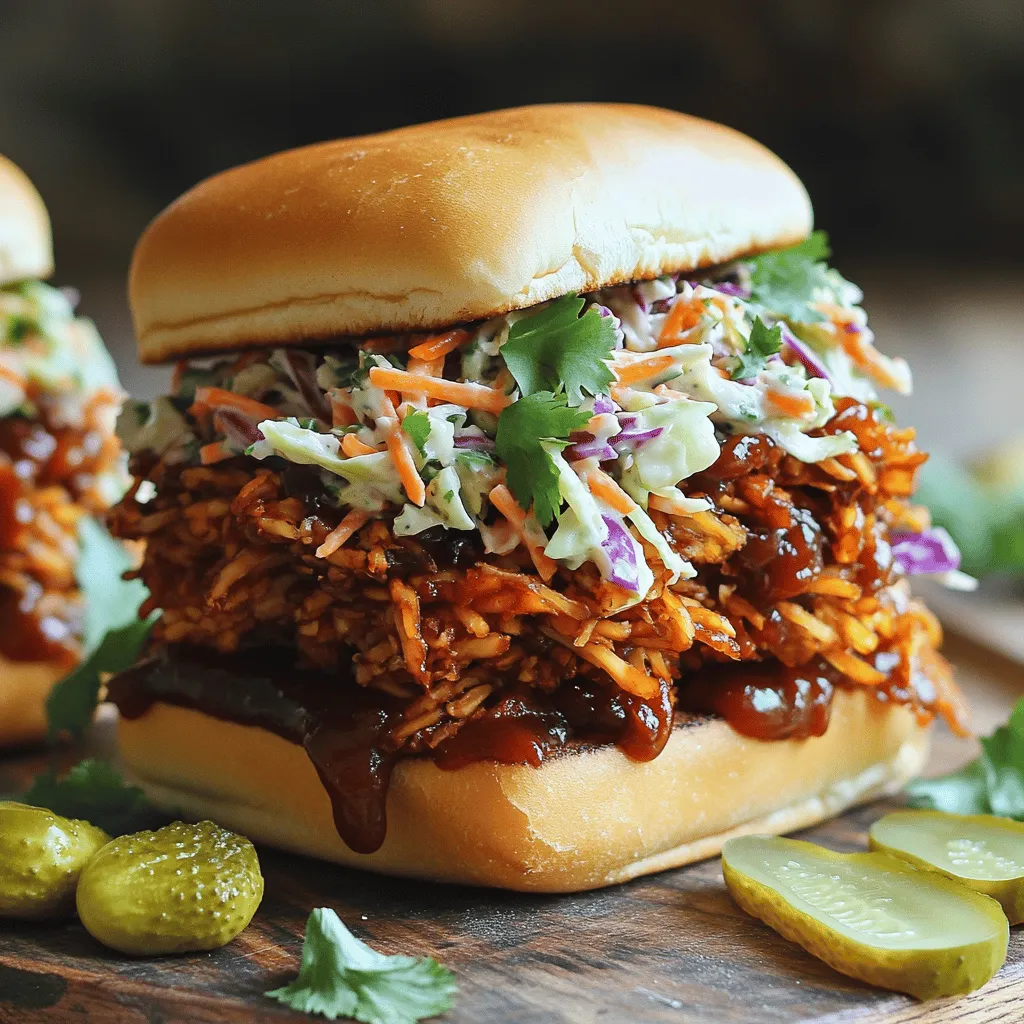 17. BBQ Pulled Pork Sandwiches with Coleslaw Delight