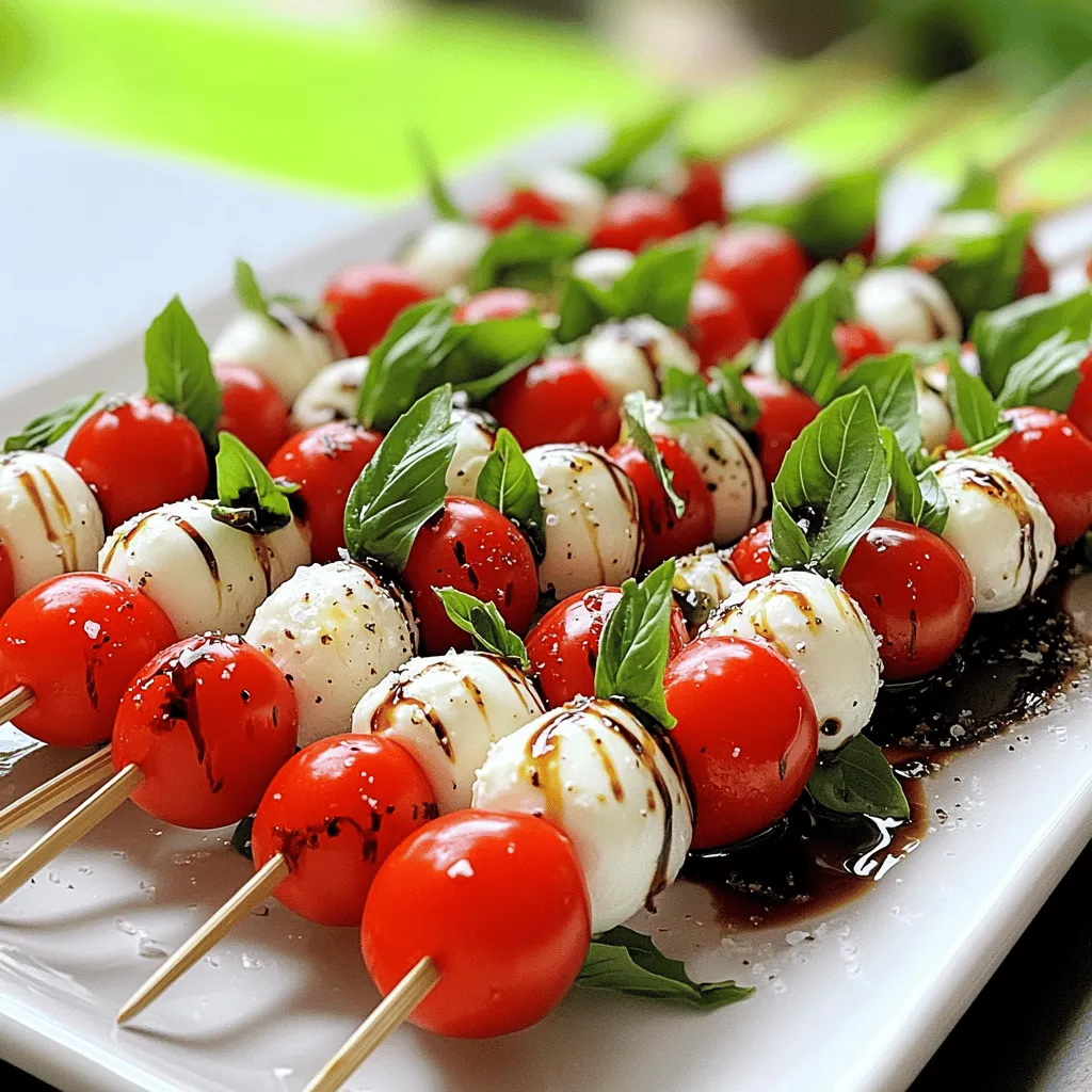 Caprese Salad Skewers Simple and Flavorful Appetizer