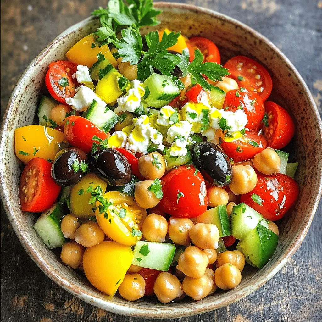 Mediterranean Chickpea Salad Fresh and Flavorful Dish