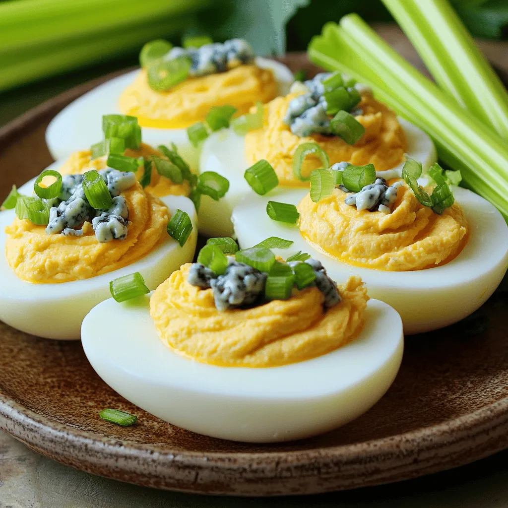 Buffalo Deviled Eggs Flavorful Appetizer Recipe