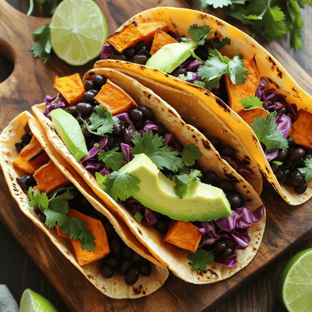 Sweet Potato Black Bean Tacos Flavorful and Easy Feast