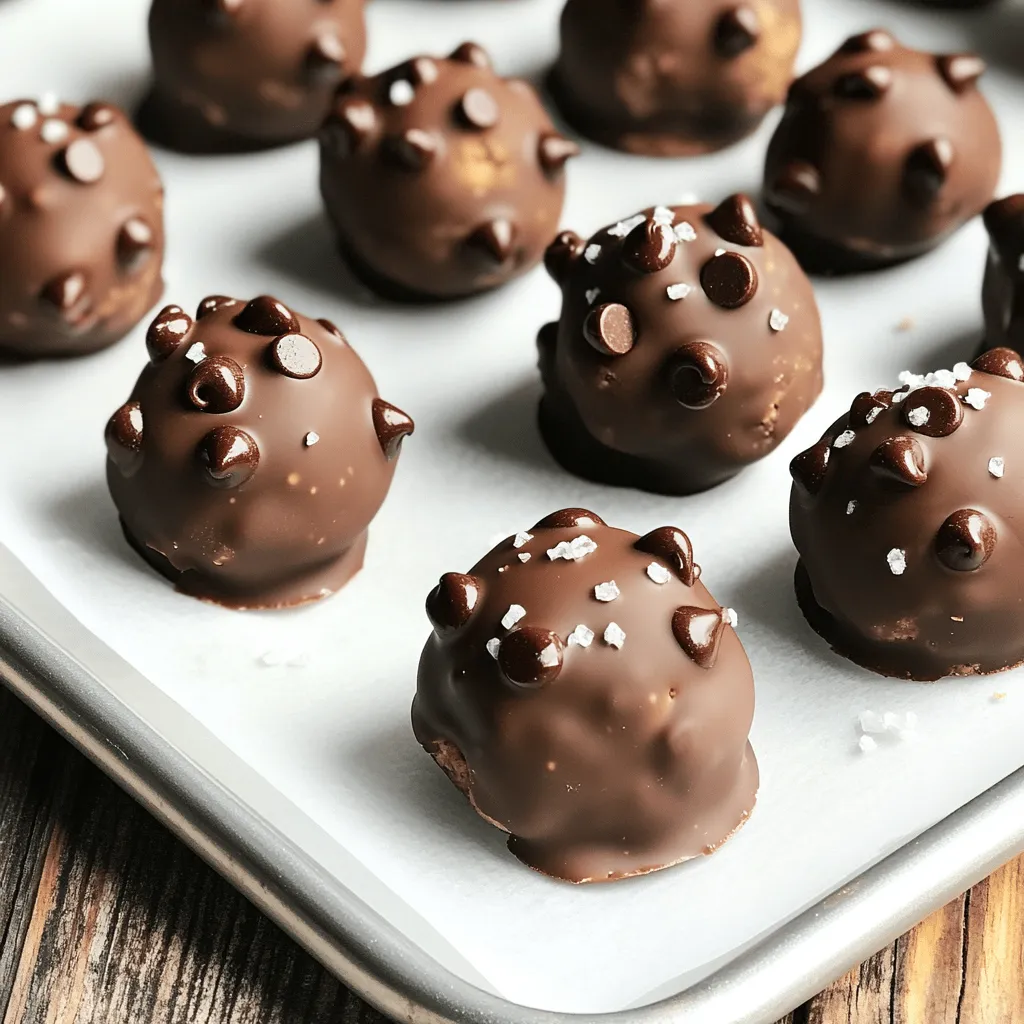 Chocolate Chip Cookie Dough Truffles Tempting Treats