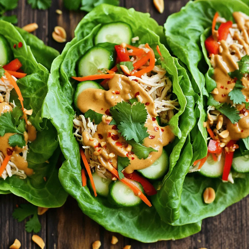 Thai Peanut Chicken Wraps Tasty and Easy Meal Idea