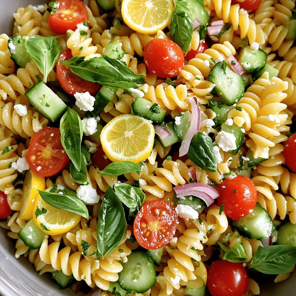 Lemon Basil Pasta Salad Fresh and Flavorful Delight