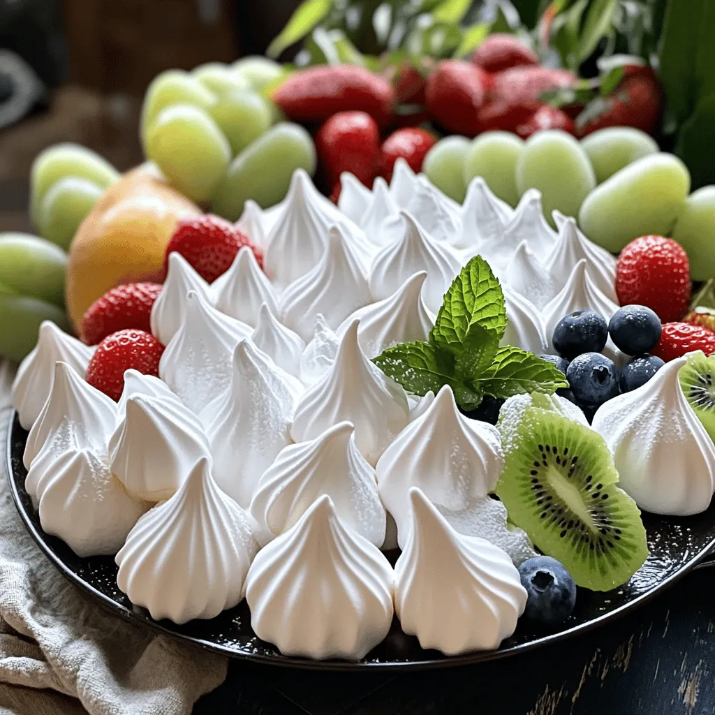 Meringue Cookies with Fruit Tasty and Light Treat