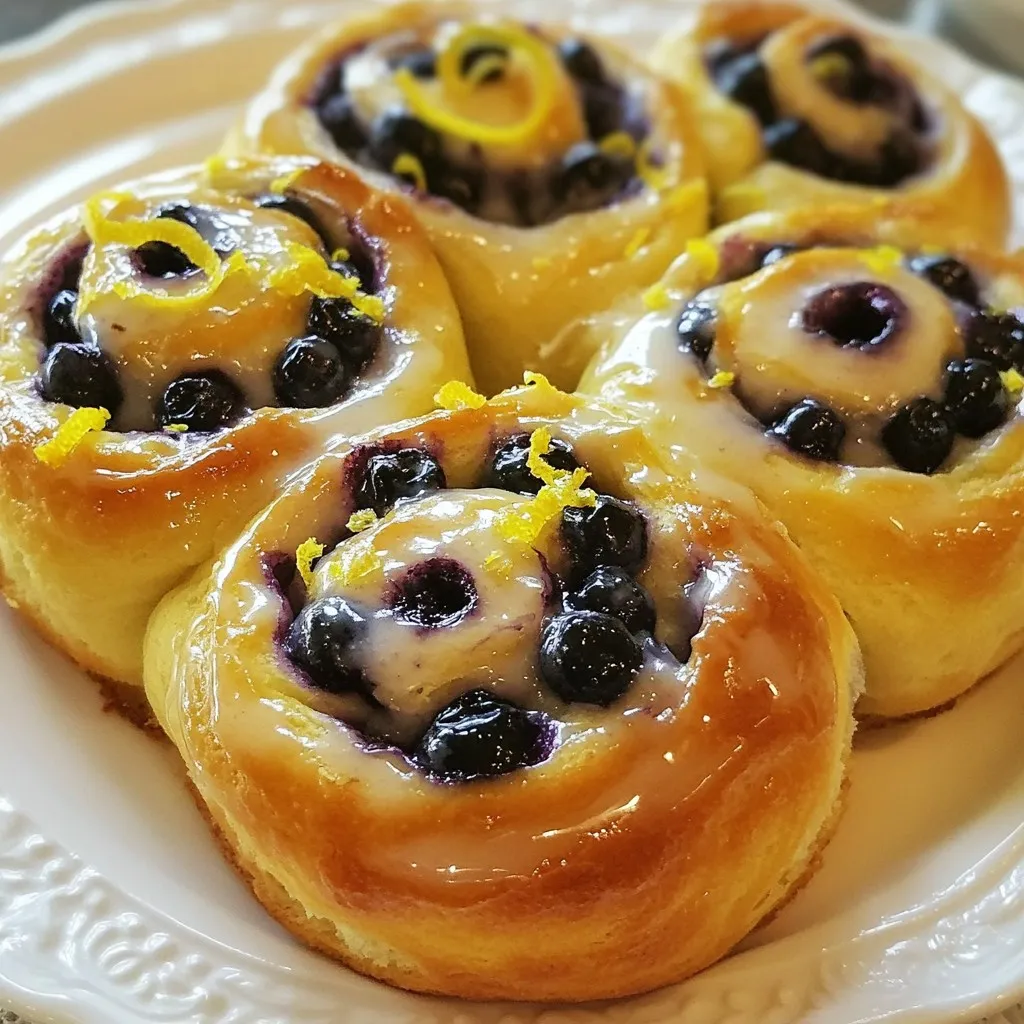 Blueberry Lemon Sweet Rolls Irresistible Treat Recipe