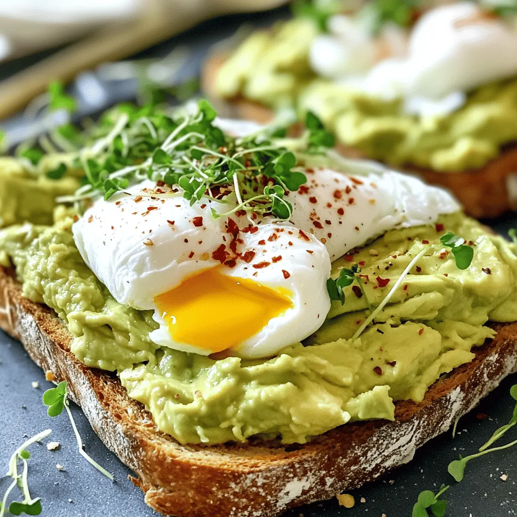 Delicious Avocado Toast with Poached Egg Recipe