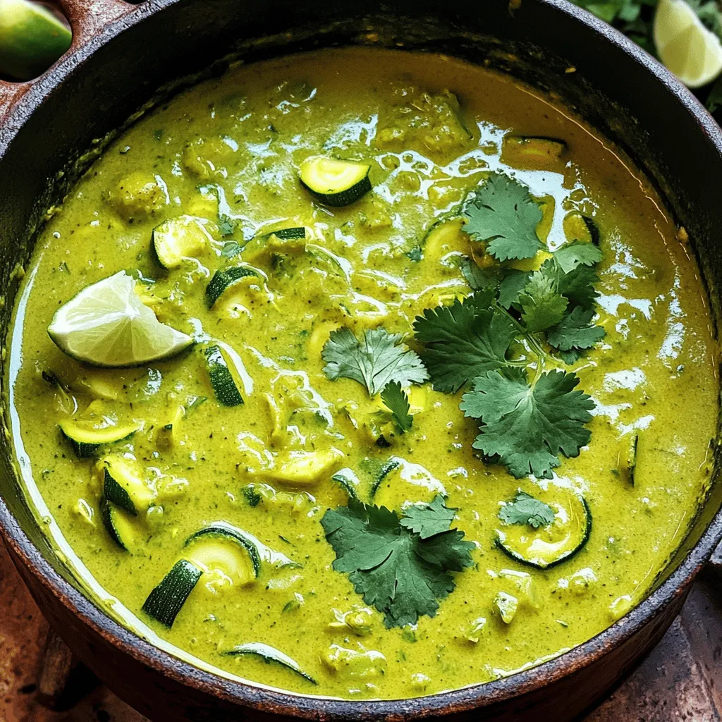 Spicy Curry Zucchini Soup Savory and Comforting Bowl