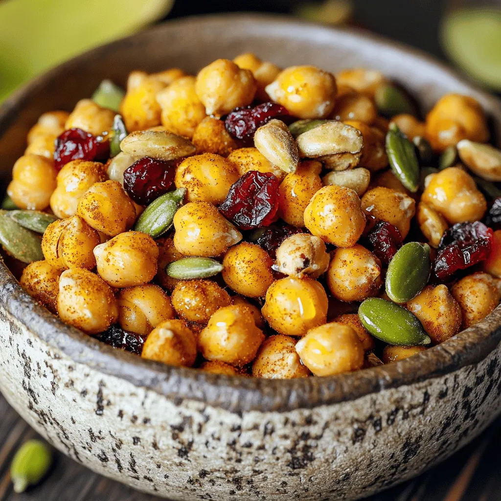 Crispy Chickpea Snack Mix Flavorful and Healthy Snack