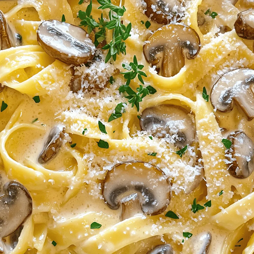 Creamy Garlic Mushroom Pasta Delightful Dinner Recipe