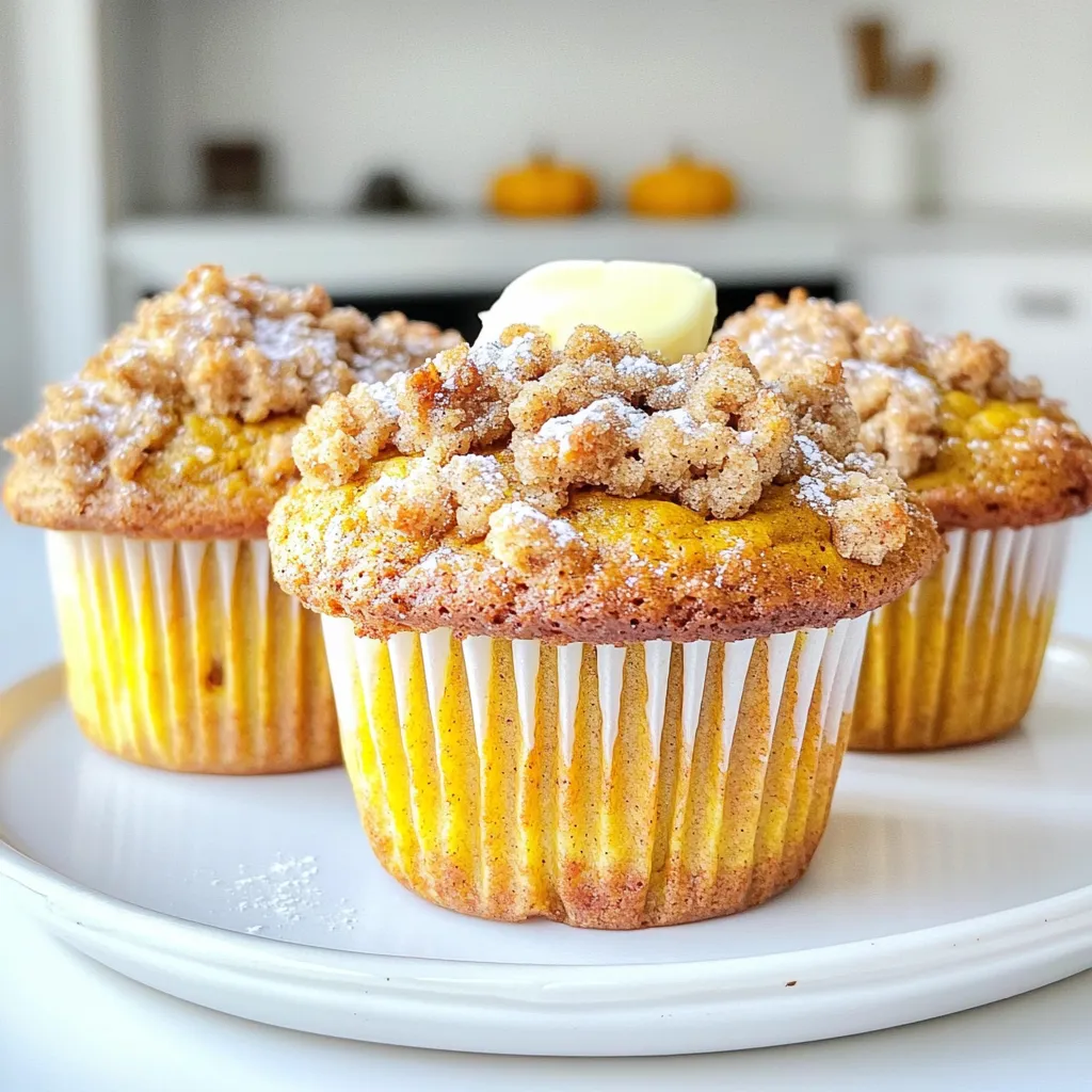 Cinnamon Streusel Pumpkin Muffins Delightful Treat