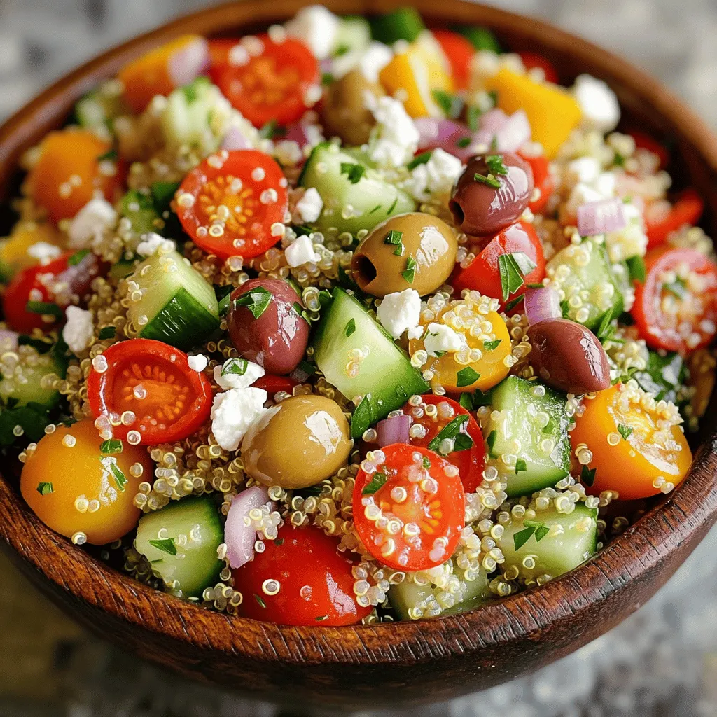 Mediterranean Quinoa Salad Bold and Flavorful Dish