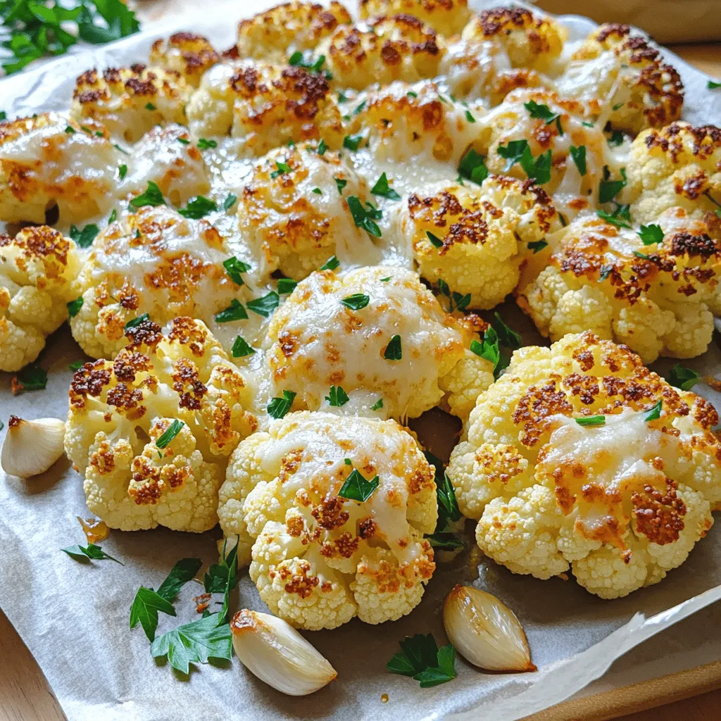 Garlic Parmesan Roasted Cauliflower Flavorful Dish