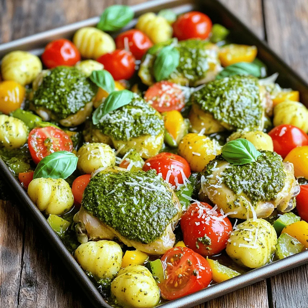 Sheet Pan Pesto Chicken and Gnocchi Easy Dinner Delight