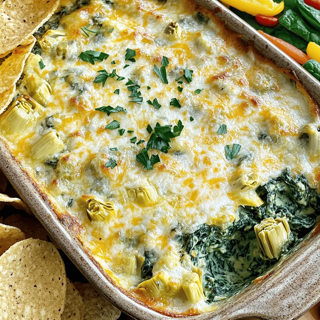 Creamy Spinach Artichoke Dip Tasty and Easy Recipe