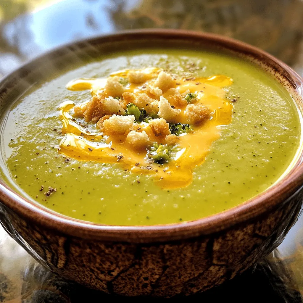 Cheddar Broccoli Soup Simple and Comforting Bowl