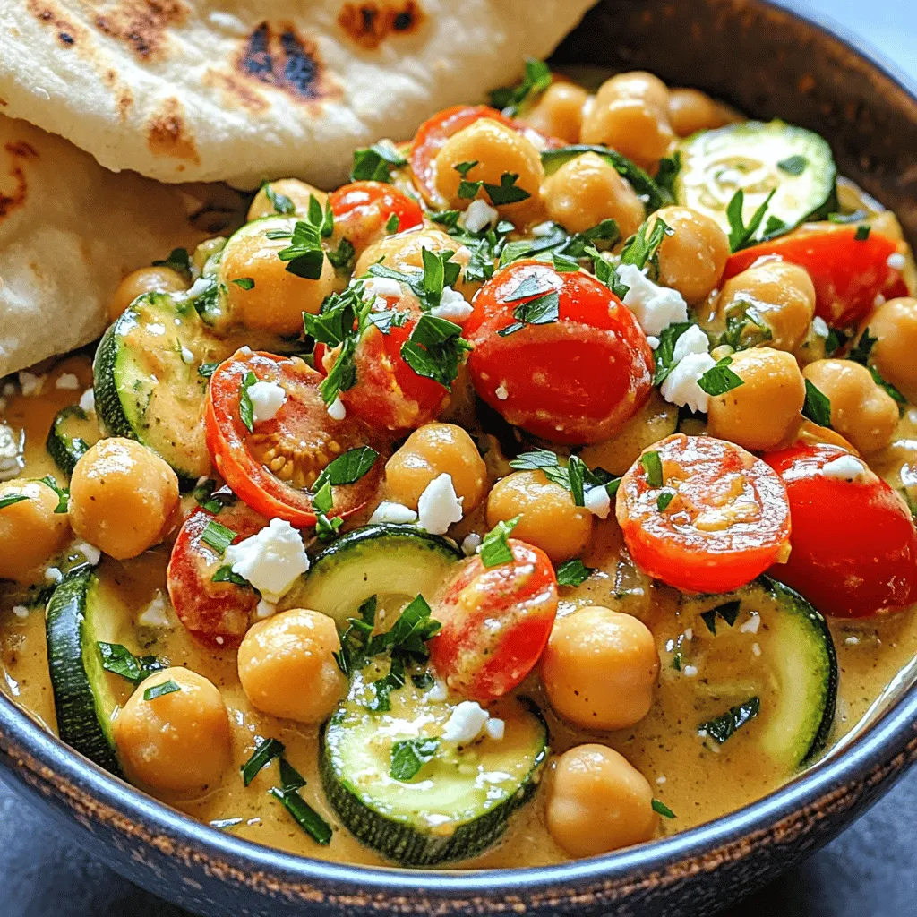 Creamy Mediterranean Chickpea Skillet Flavor Boost
