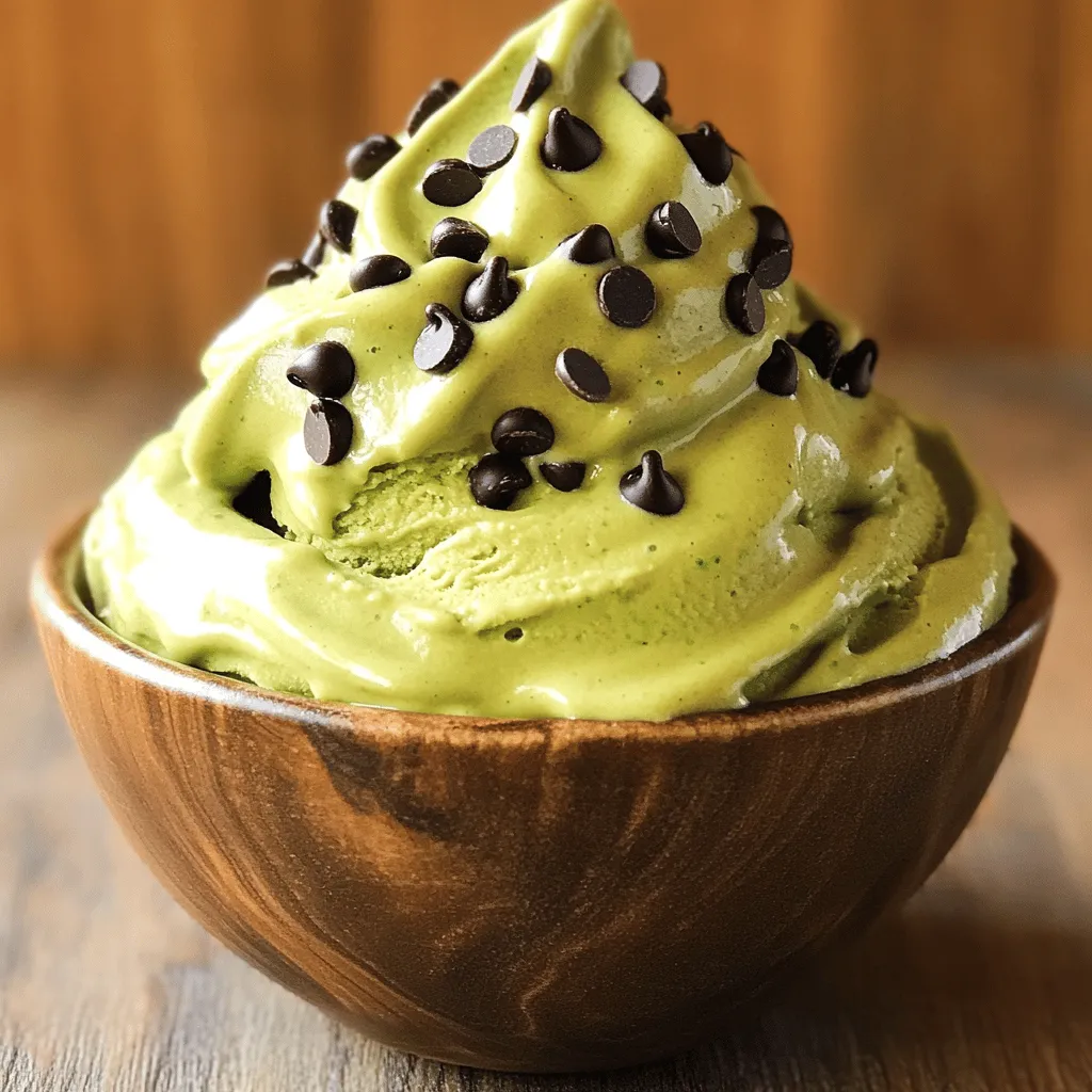 Matcha Mint Chocolate Chip Nice Cream Delight