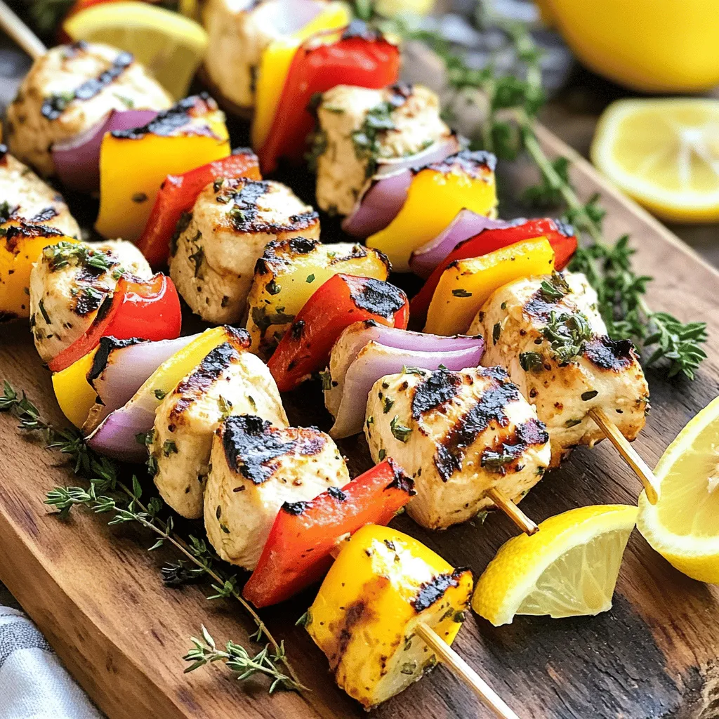 Lemon Herb Grilled Chicken Kabobs Flavorful Delight
