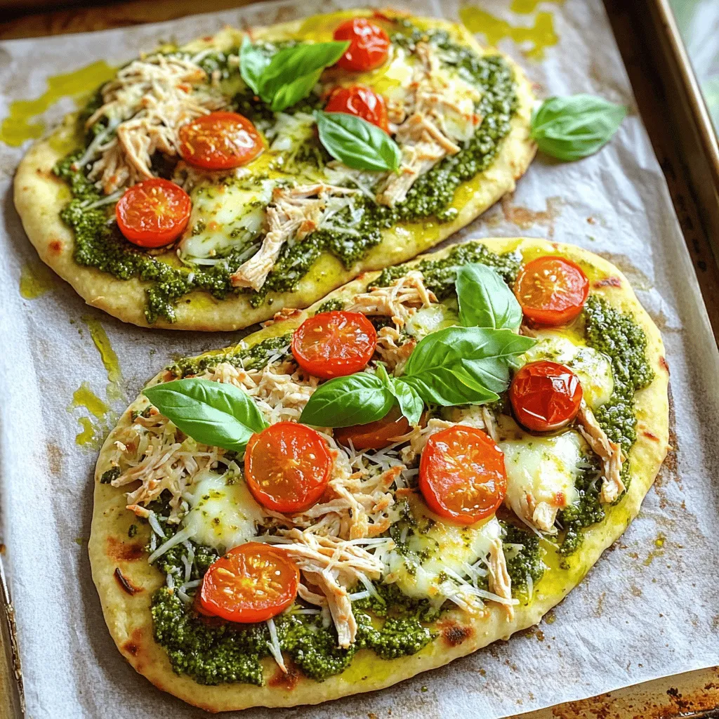 Easy Pesto Chicken Flatbread Quick and Tasty Meal