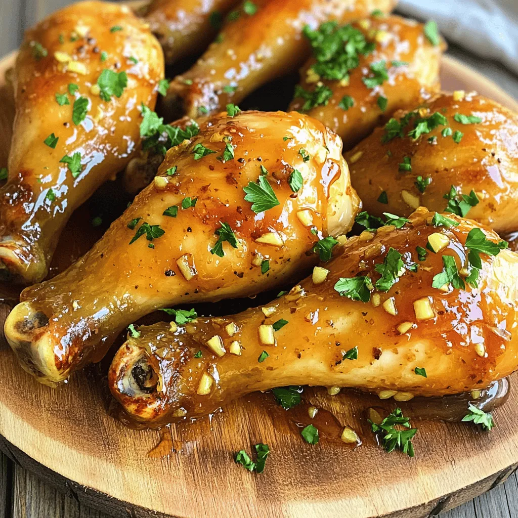 Baked Honey Garlic Chicken Drumsticks Easy Recipe