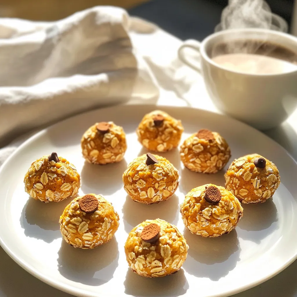 No-Bake Pumpkin Spice Latte Bites Delightful Treat