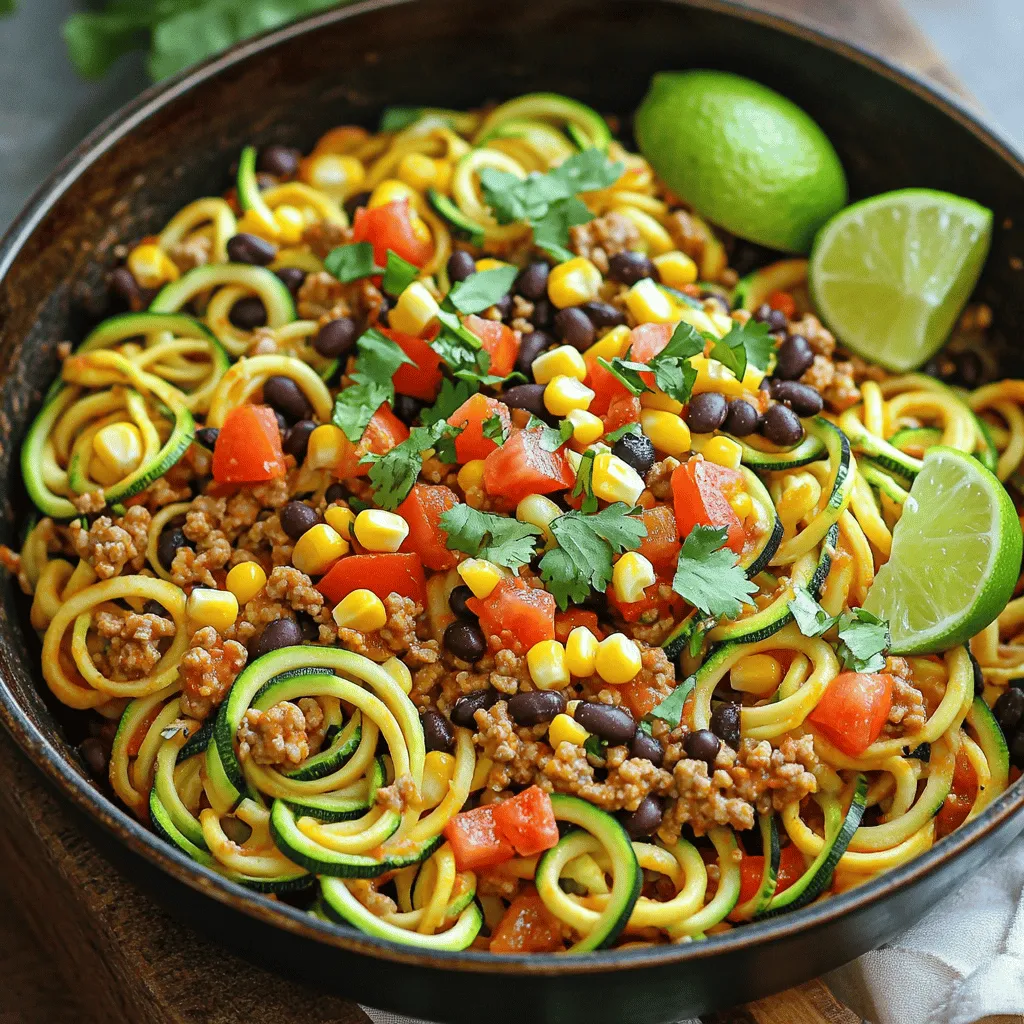 Taco Zoodle Skillet Flavorful and Fun Weeknight Meal