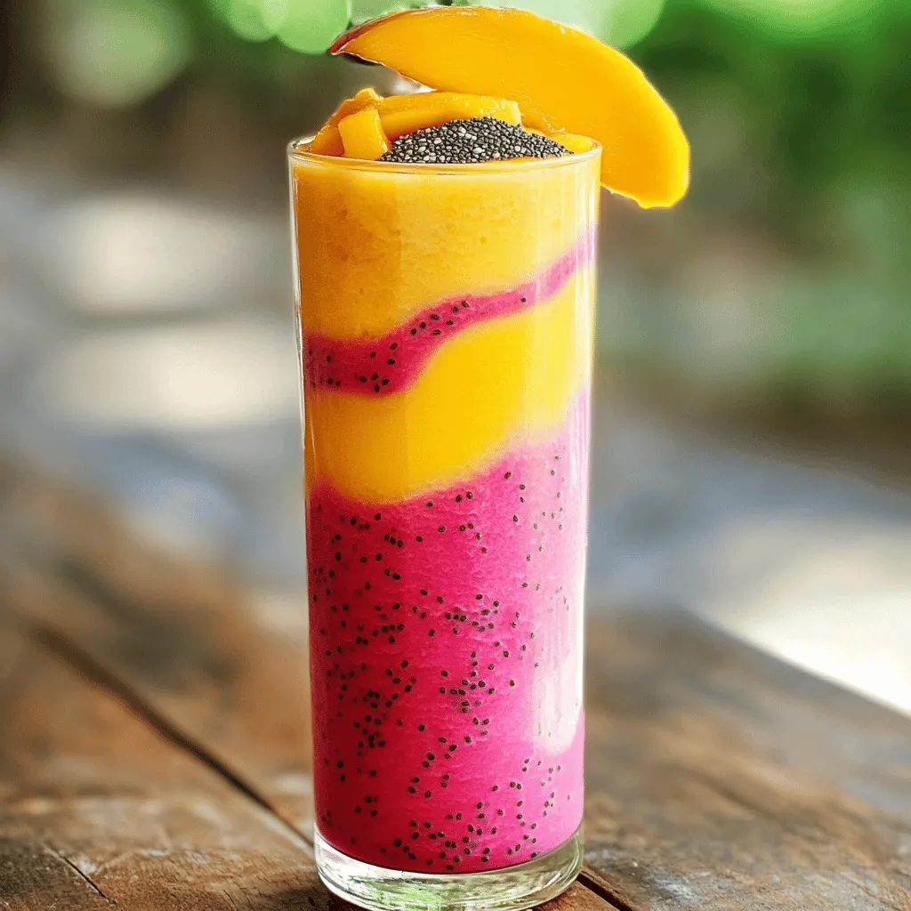 Mango Dragonfruit Smoothie Refreshing and Healthy Treat