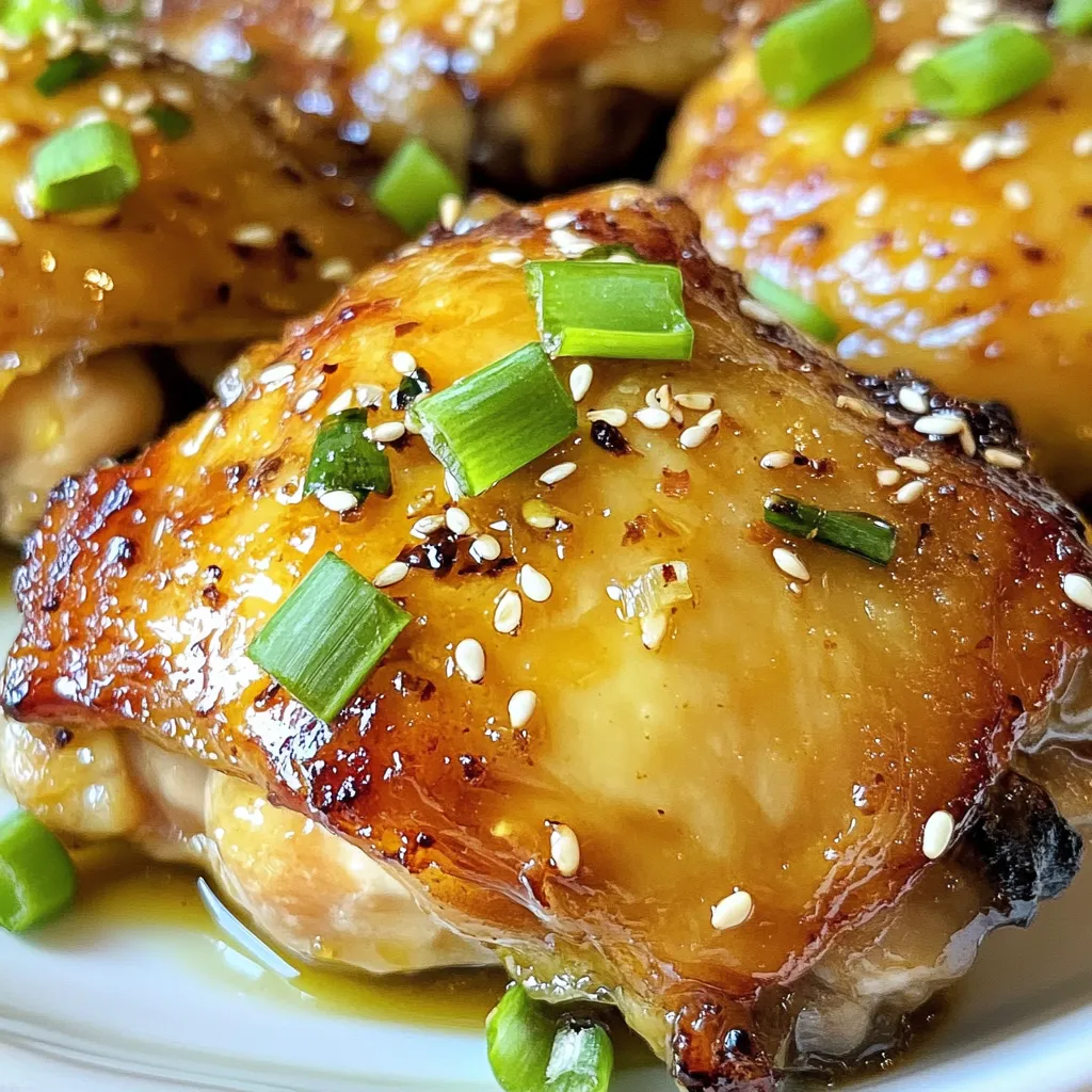 Honey Garlic Chicken Thighs Tasty and Easy Recipe
