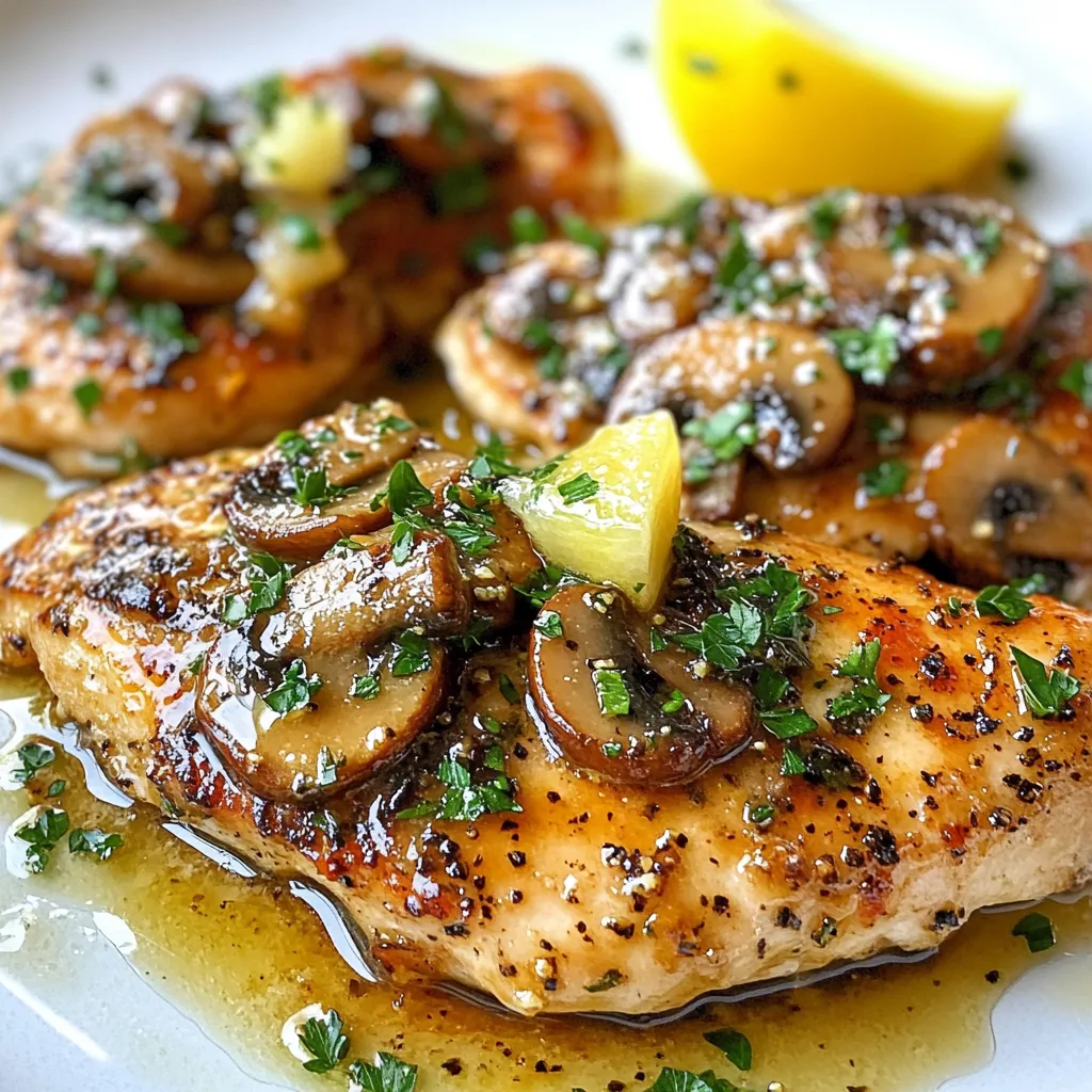 Garlic Butter Mushroom Chicken Flavorful and Simple Meal