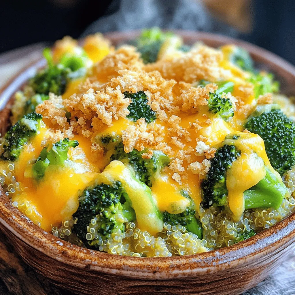 Cheesy Broccoli Quinoa Casserole Easy and Flavorful Dish