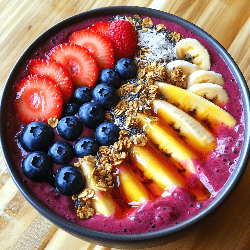Berry Smoothie Bowl Energizing and Healthy Recipe