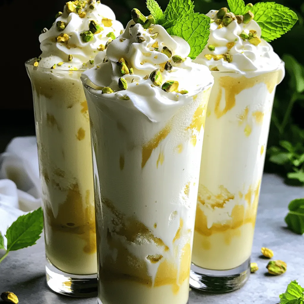 Pistachio White Chocolate Shake Rich and Creamy Treat