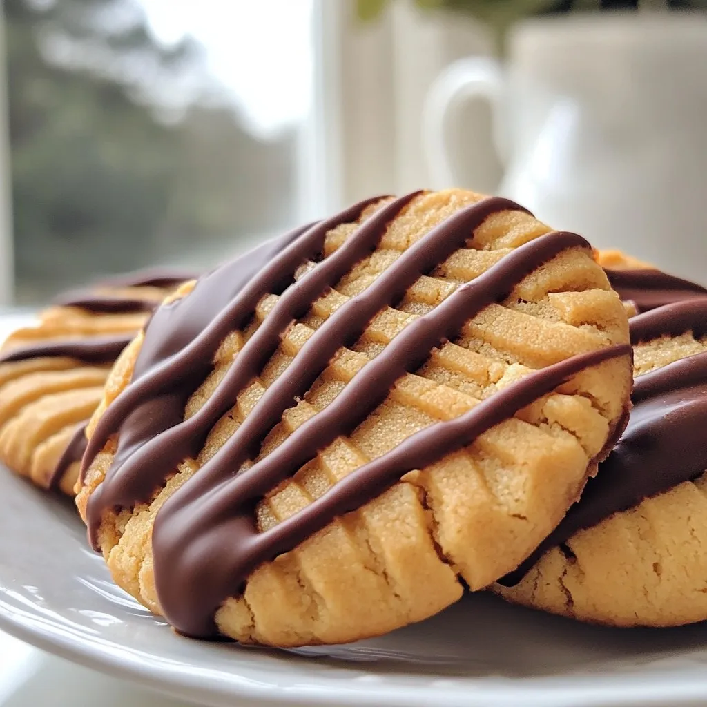 Chocolate Dipped Peanut Butter Cookies Delightful Treat