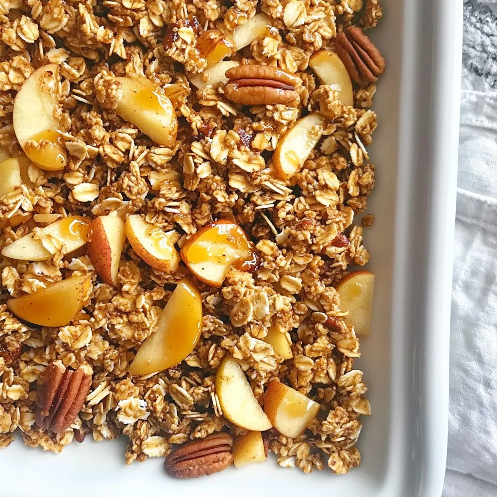 Maple Apple Pecan Granola Easy and Healthy Recipe