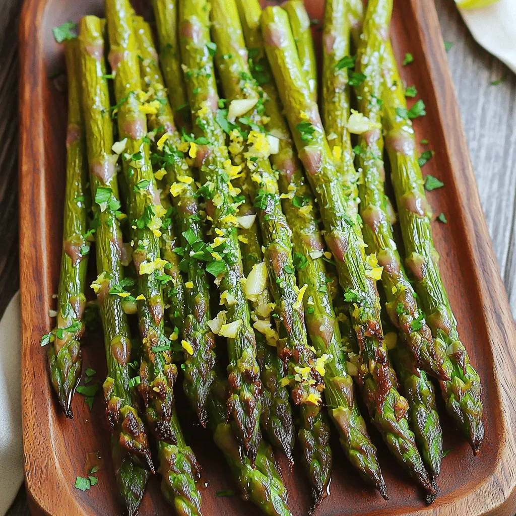 Lemon Garlic Roasted Asparagus Flavorful and Simple