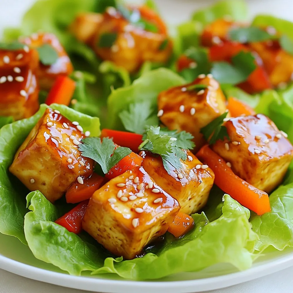 Teriyaki Tofu Lettuce Wraps Healthy and Flavorful Dish
