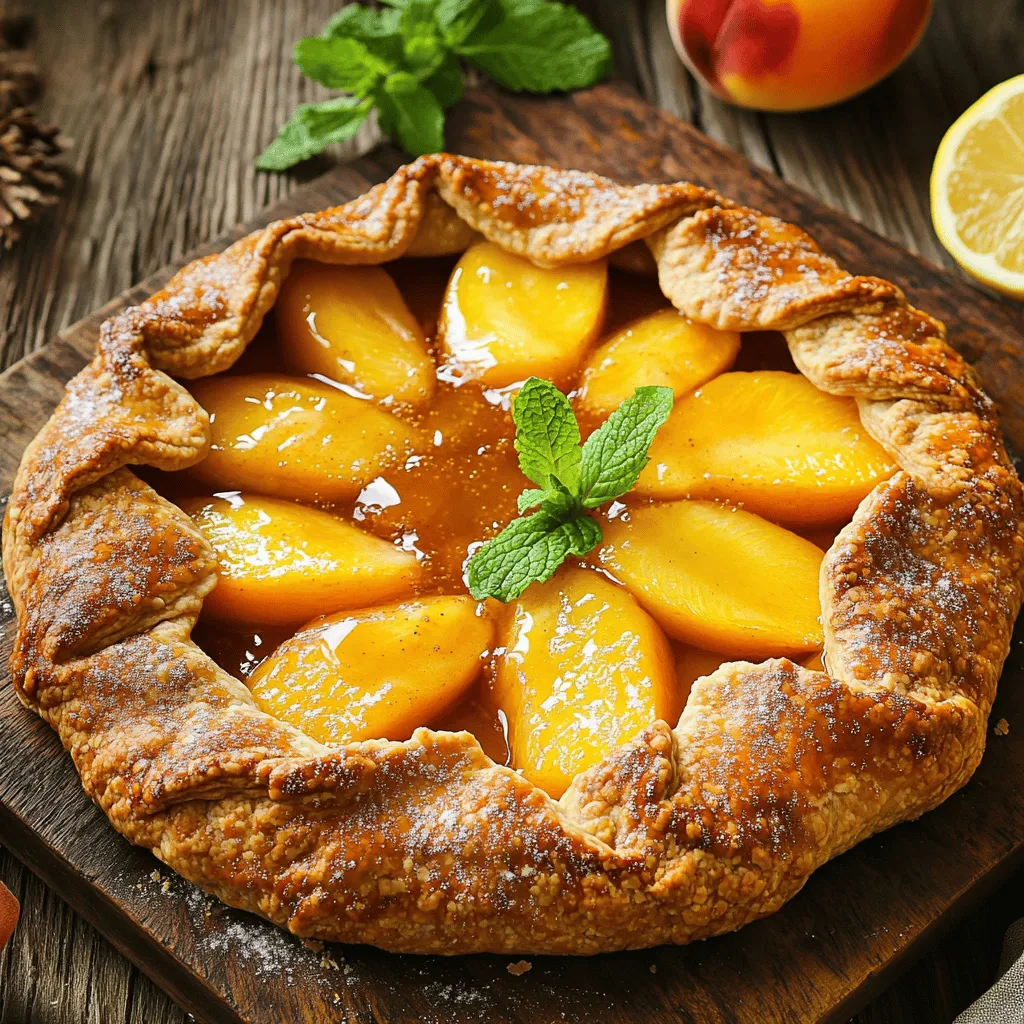 Peach Galette with Almond Crust Flavorful Treat Guide