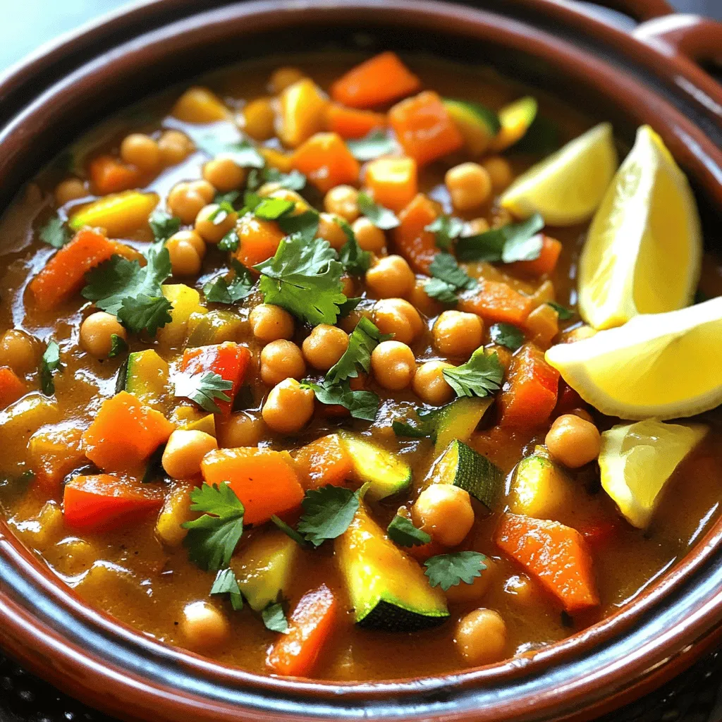 Moroccan Chickpea Tagine Flavorful and Hearty Dish