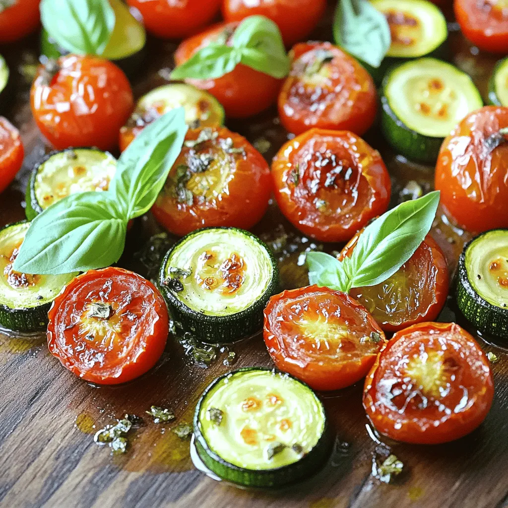 Easy Roasted Zucchini and Tomatoes Healthy Recipe