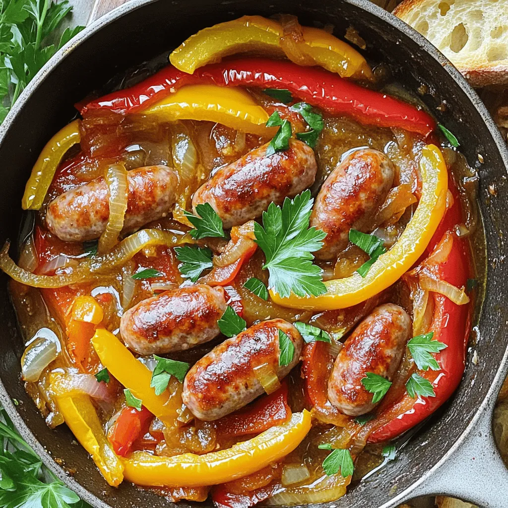 One Pan Sausage and Peppers Tasty and Simple Meal