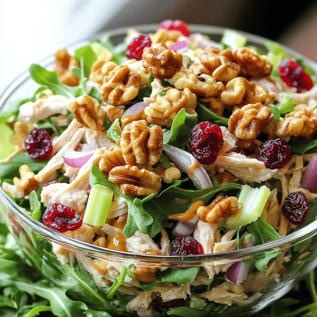 Cranberry Walnut Chicken Salad Fresh and Flavorful Dish