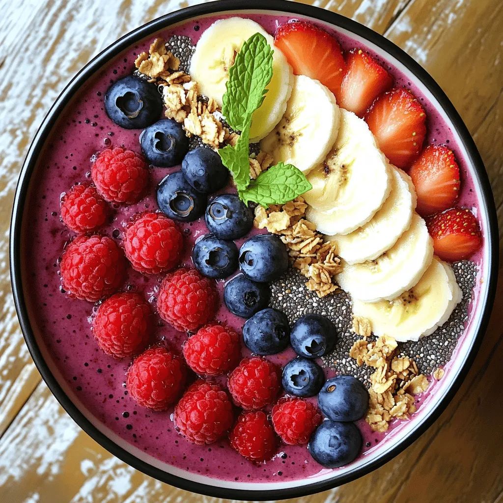 Triple Berry Smoothie Bowl Invigorating and Simple Recipe