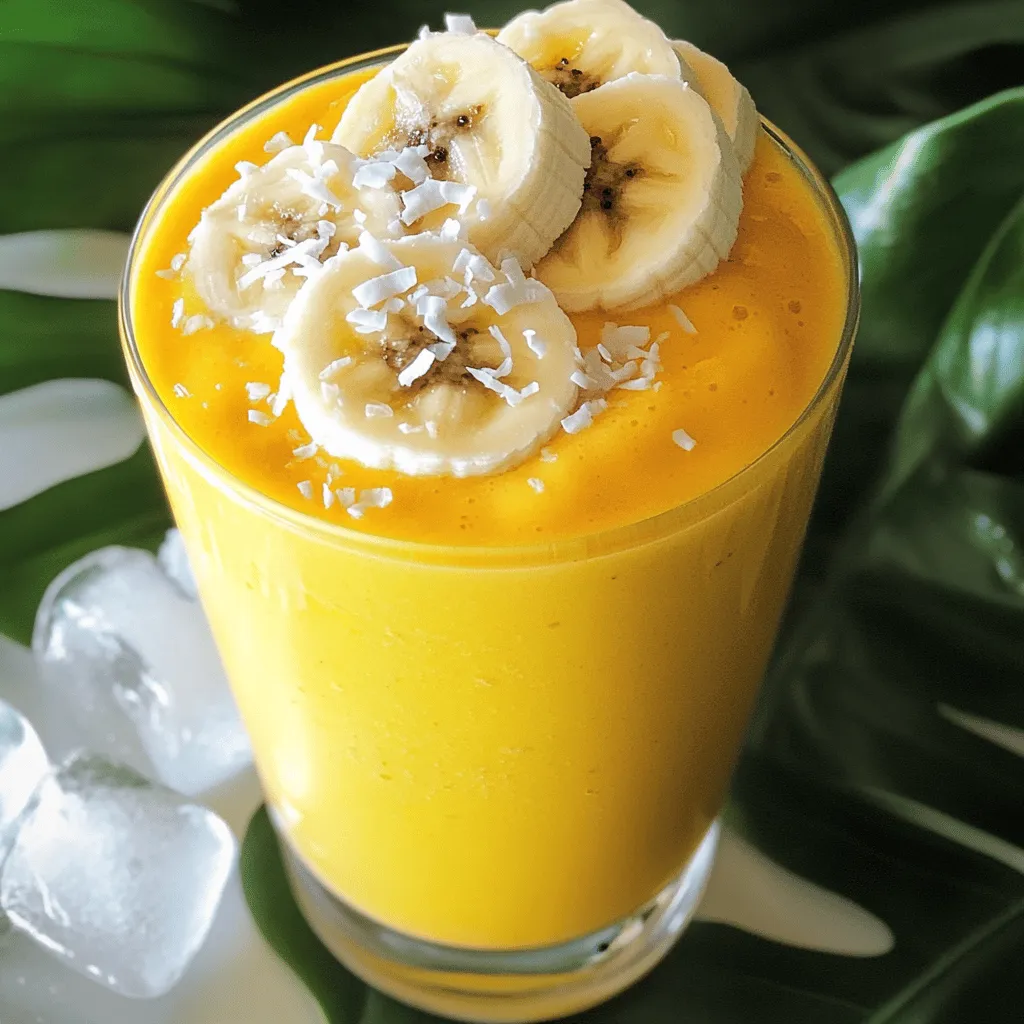 Mango Pineapple Smoothie Refreshing and Nutritious Drink