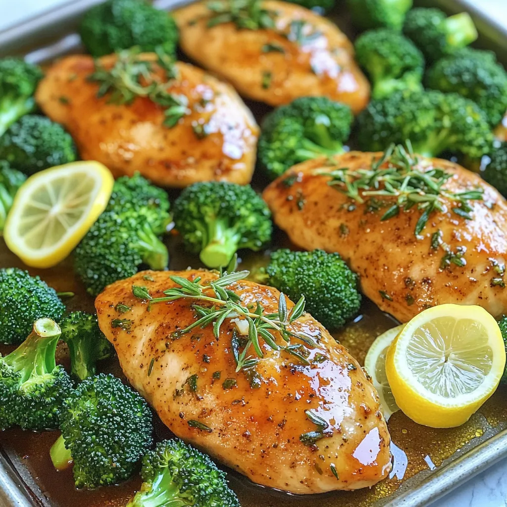 Garlic Herb Chicken &#038; Broccoli Sheet Pan Delight
