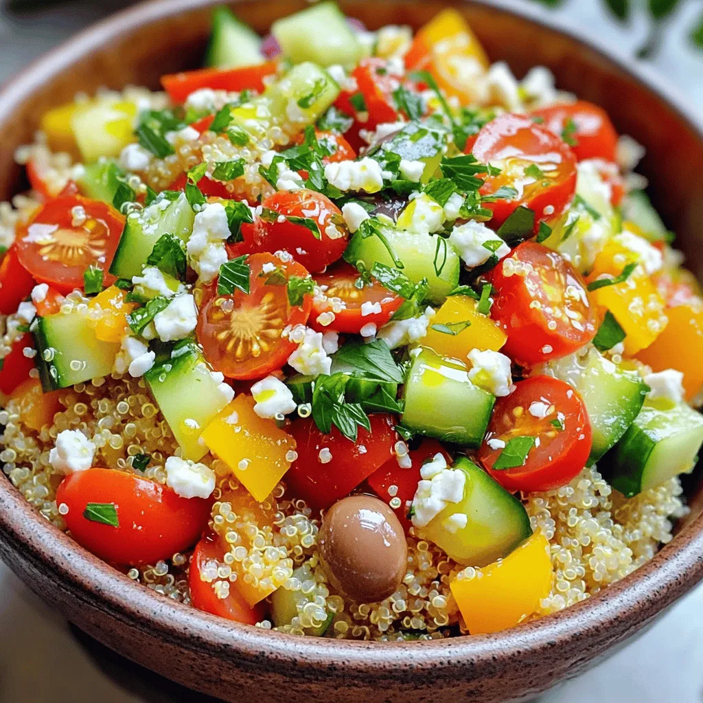 Greek Quinoa Bowl Fresh and Healthy Meal Idea