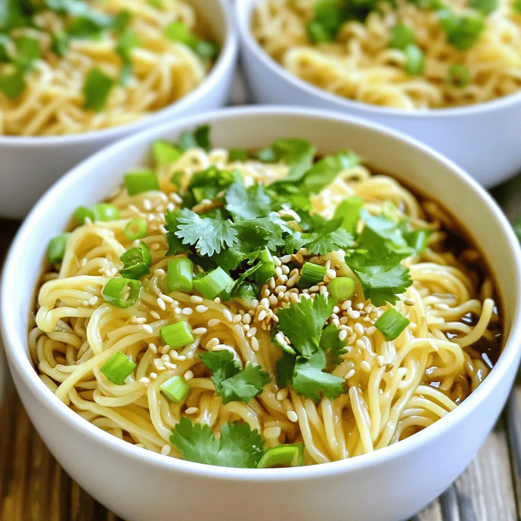 Savory Sesame Garlic Noodles Quick and Easy Recipe