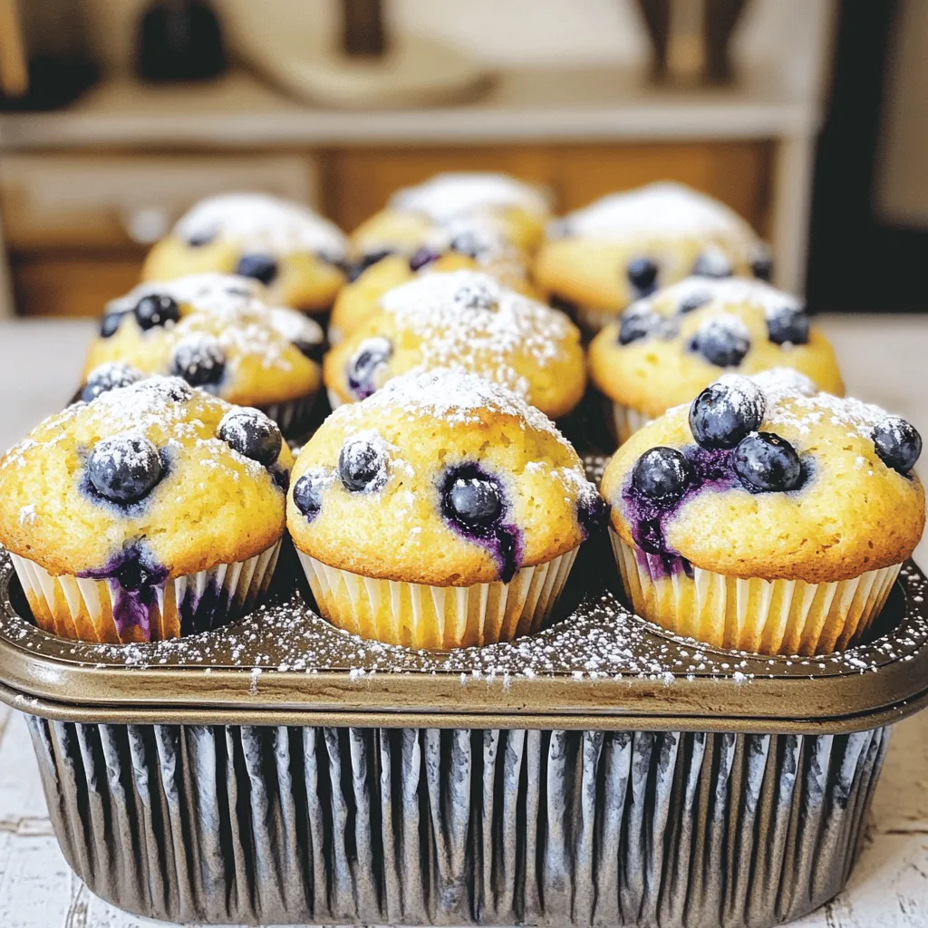 Lemon Blueberry Yogurt Muffins Fresh and Flavorful Delight